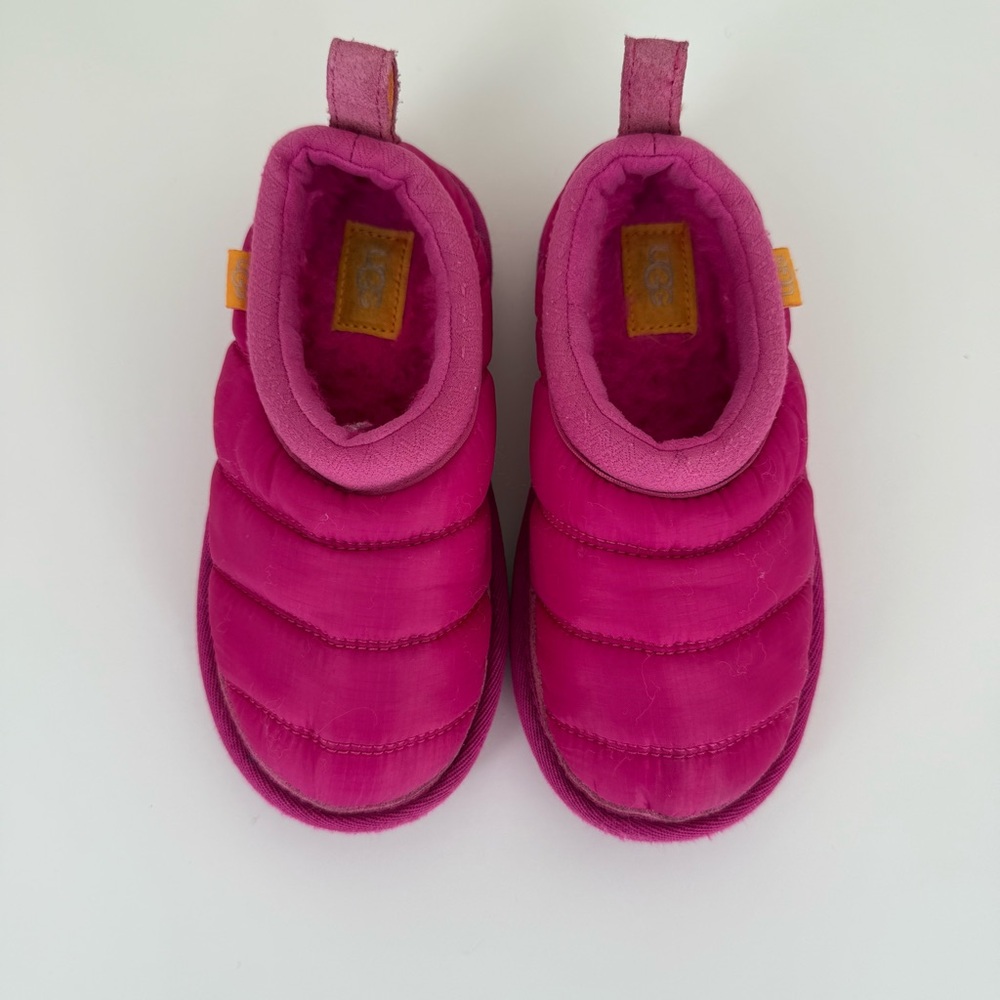 UGG Kids Tasman Slippers Rock Rose Pink Size 10 Outdoor Puff 3M - Picture 3 of 8